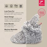 Zutano Unisex Furry Baby Booties with Grippers, Organic Cotton Lining, Baby Registry Must Haves - Image 4